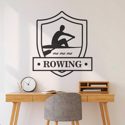 Vinyl Wall Stickers Rowing Crew Rower Boating Water Sport Car Body Decoration