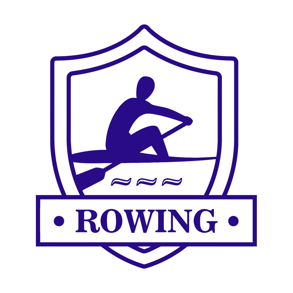 Vinyl Wall Stickers Rowing Crew Rower Boating Water Sport Car Body Decoration