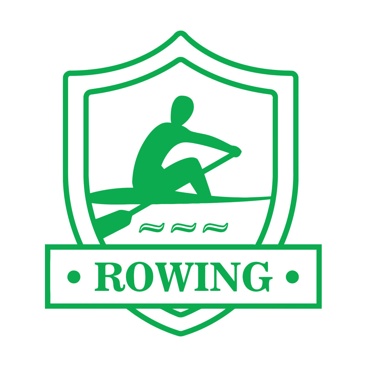 Vinyl Wall Stickers Rowing Crew Rower Boating Water Sport Car Body Decoration