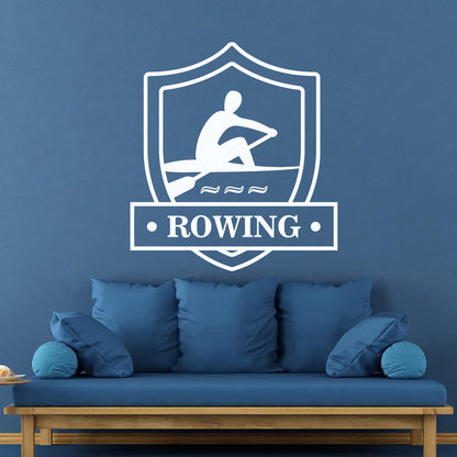 Vinyl Wall Stickers Rowing Crew Rower Boating Water Sport Car Body Decoration