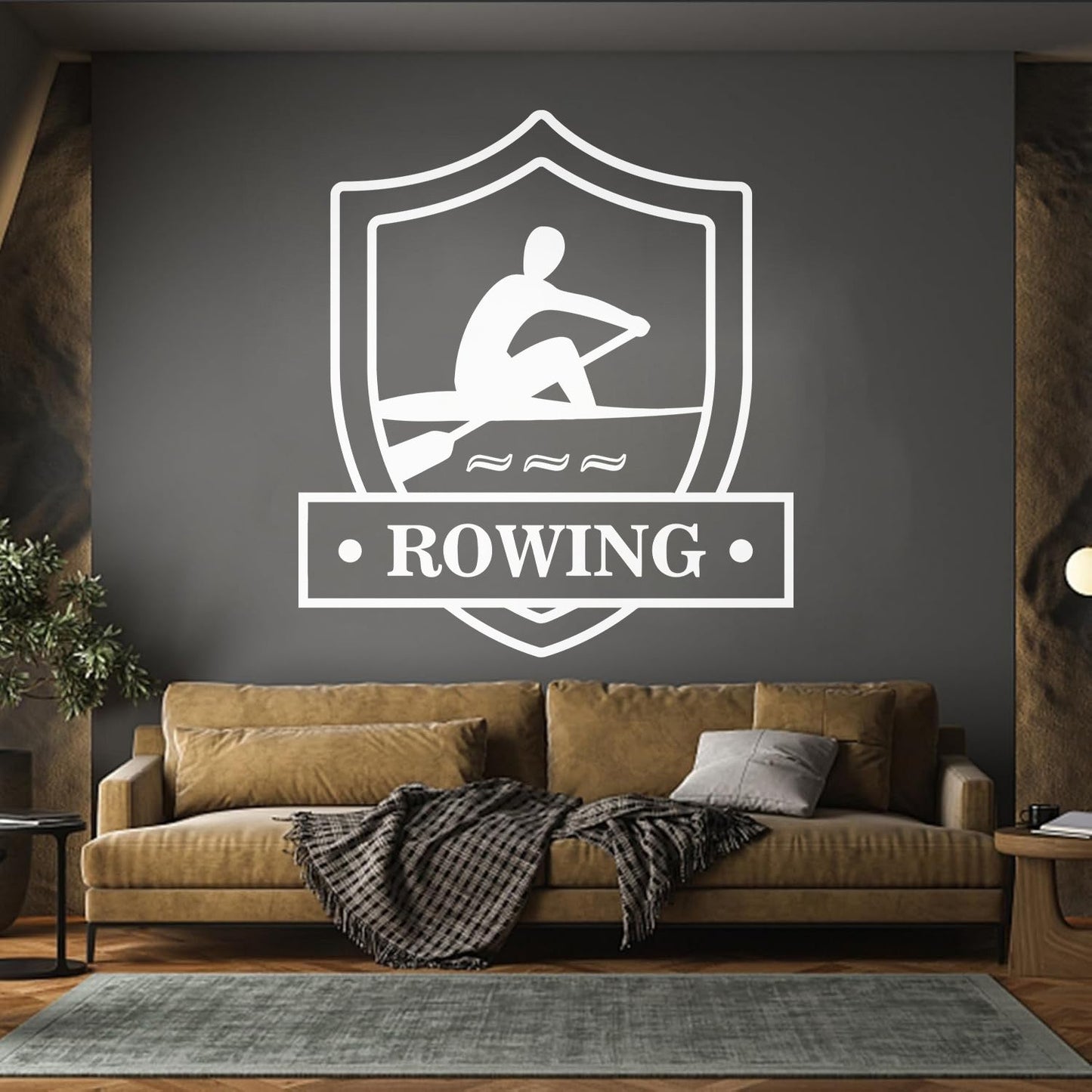 Vinyl Wall Stickers Rowing Crew Rower Boating Water Sport Car Body Decoration