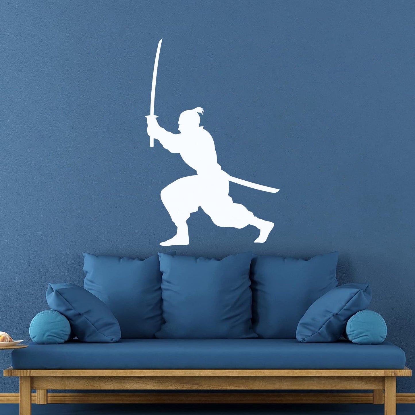 Samurai Asian Style Man Martial Arts Boy Room Wall Stickers Paster Paper Removable Without Leaving Glue