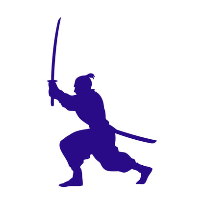 Samurai Asian Style Man Martial Arts Boy Room Wall Stickers Paster Paper Removable Without Leaving Glue