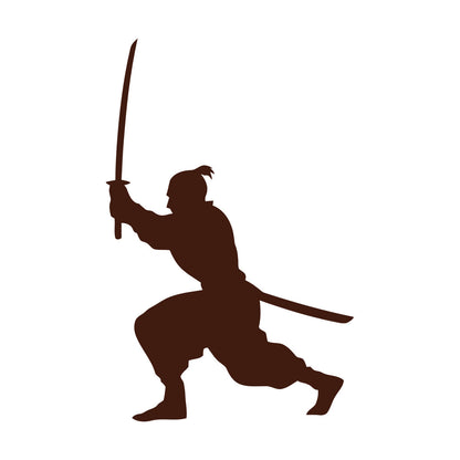 Samurai Asian Style Man Martial Arts Boy Room Wall Stickers Paster Paper Removable Without Leaving Glue
