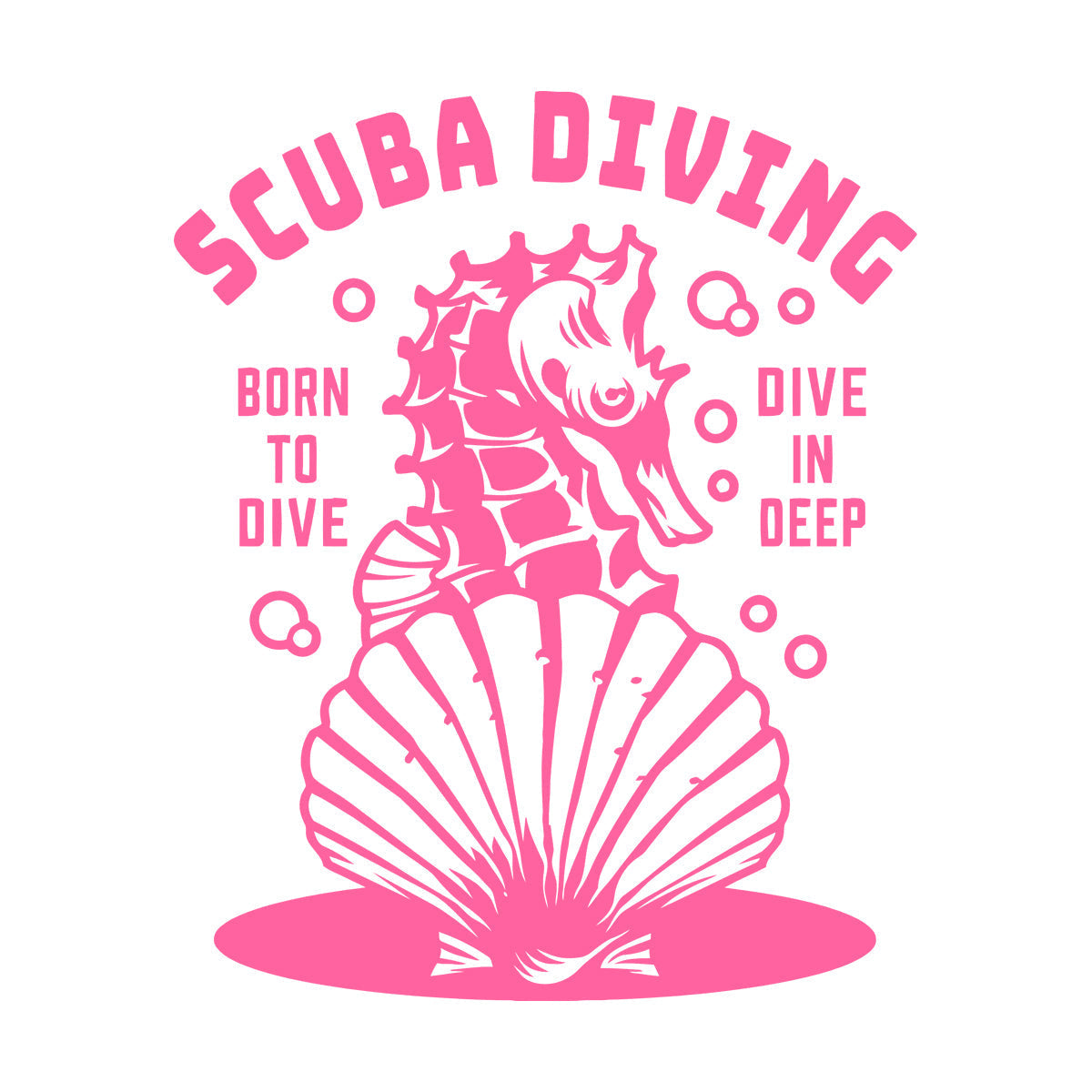 Fine Carving Stickers Scuba Diving Extreme Sport Seahorse Dive Deep Water Do Not Damage The Wall Surface