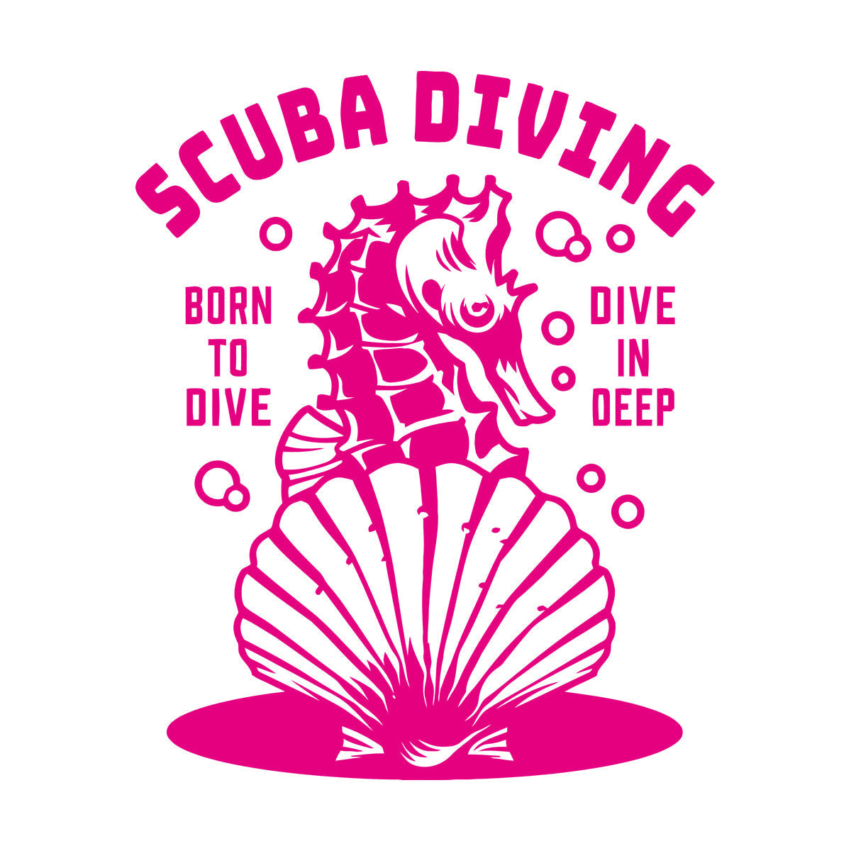 Fine Carving Stickers Scuba Diving Extreme Sport Seahorse Dive Deep Water Do Not Damage The Wall Surface