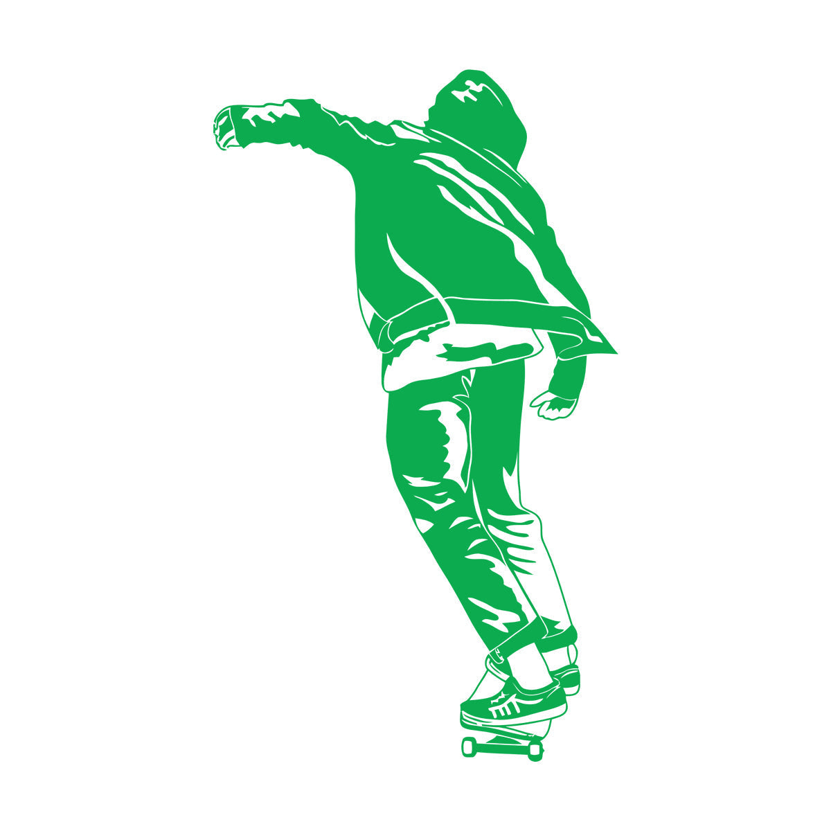 Lettering Decals Skateboard Teen Street Style Equipped With Transfer Film Kit