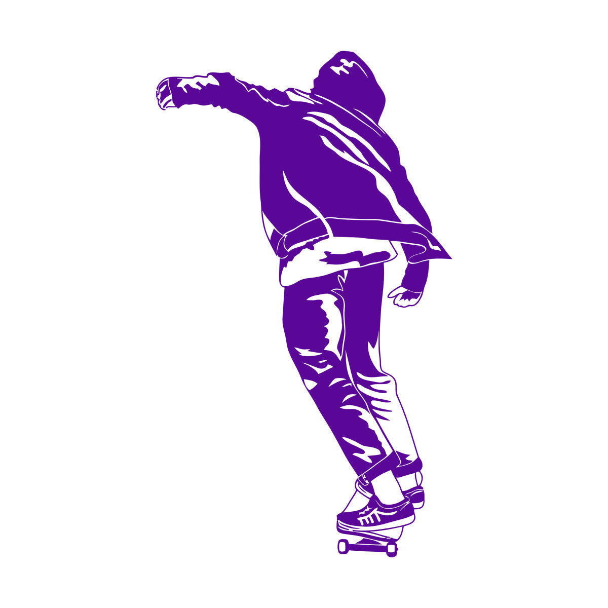 Lettering Decals Skateboard Teen Street Style Equipped With Transfer Film Kit