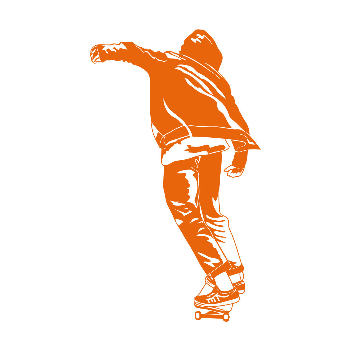 Lettering Decals Skateboard Teen Street Style Equipped With Transfer Film Kit