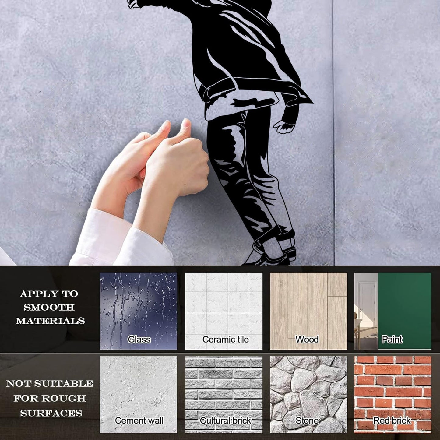 Lettering Decals Skateboard Teen Street Style Equipped With Transfer Film Kit