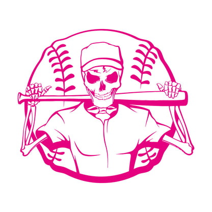 Lettering Stickers Skeleton Baseball Ball Sports Art Mural Painting