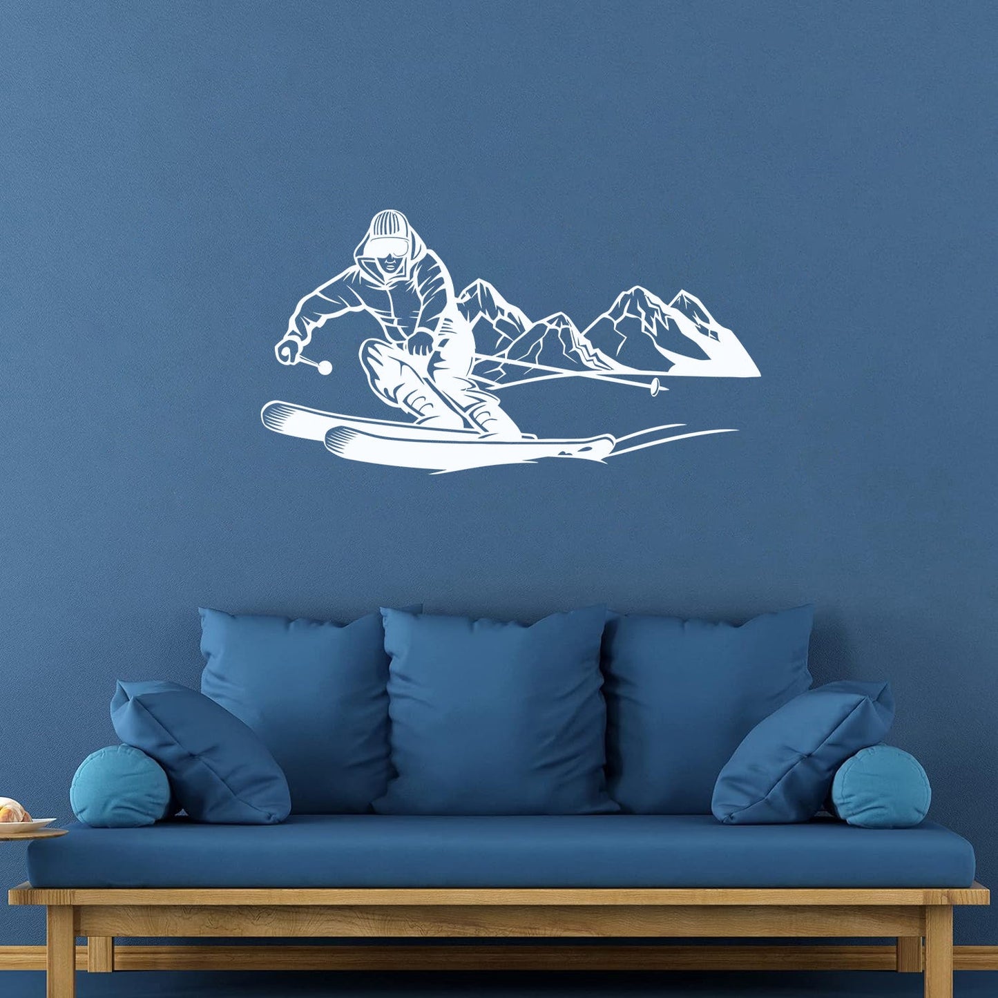 Skiing Skier Extreme Adventure Mountain Sport Wall Decals It Won'T Fall Off