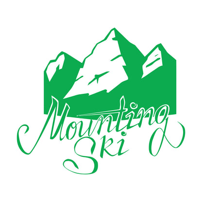 Sky Mountain Ski Skiing Sports Fine Carving Stickers Window Decals