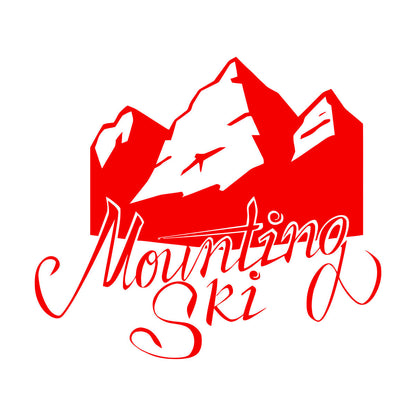 Sky Mountain Ski Skiing Sports Fine Carving Stickers Window Decals