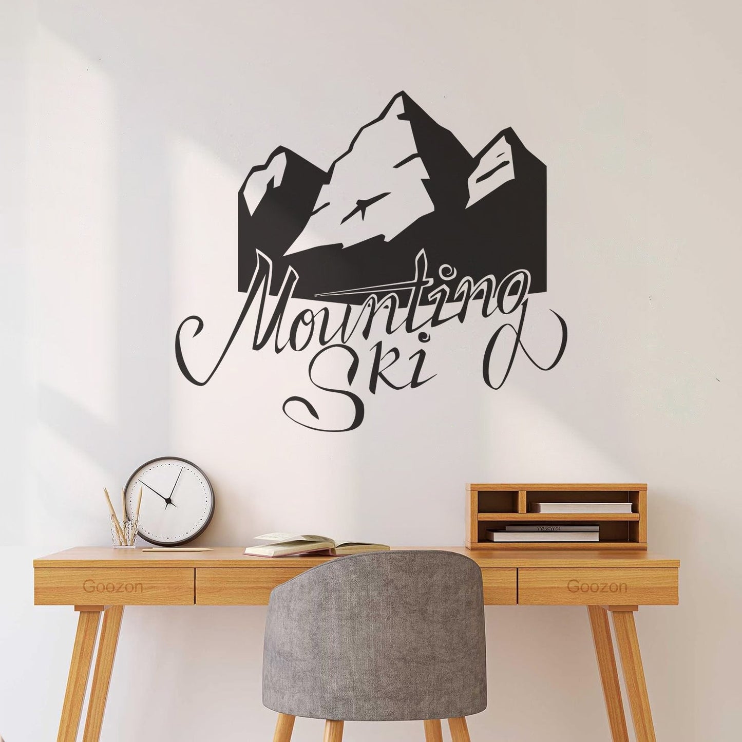 Sky Mountain Ski Skiing Sports Fine Carving Stickers Window Decals