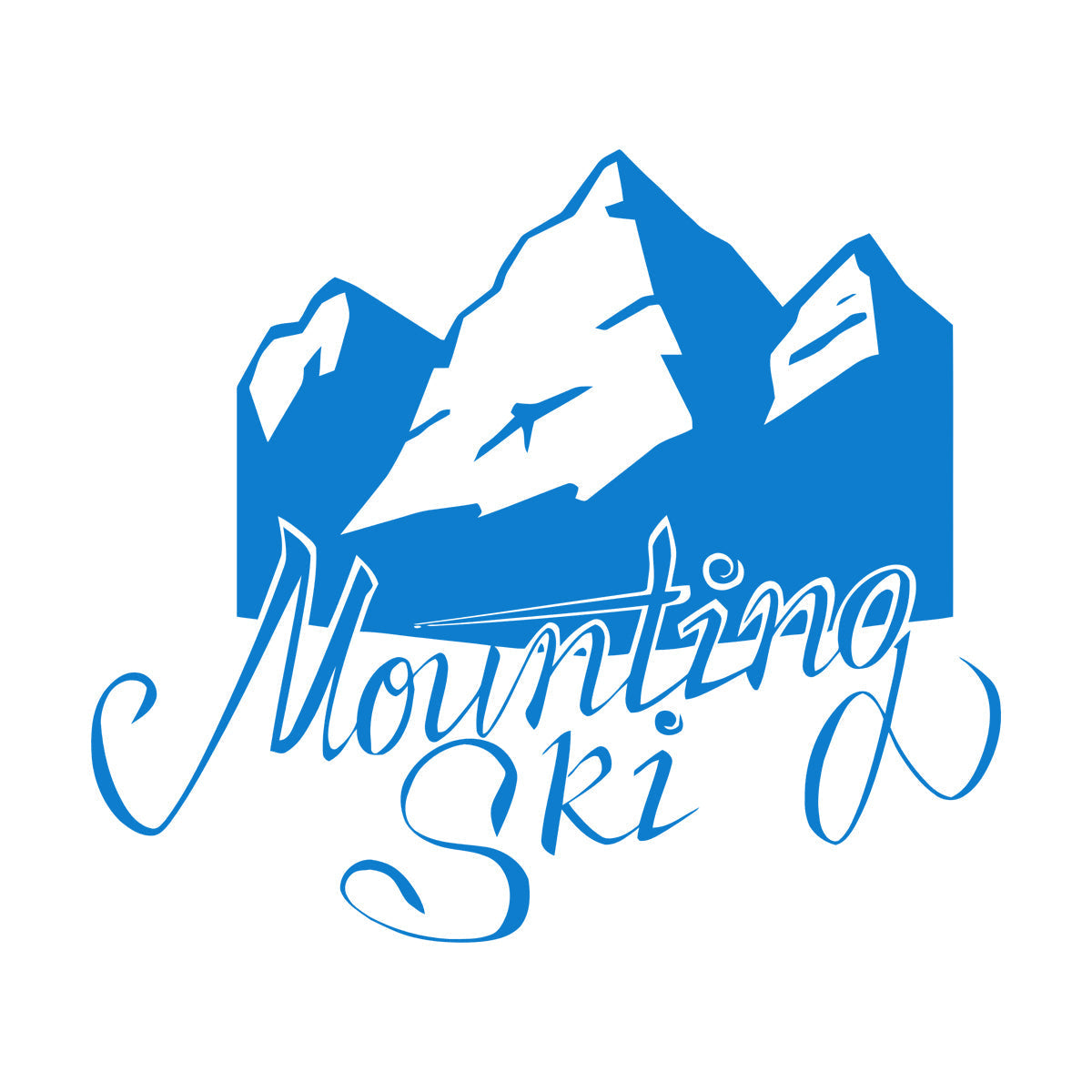 Sky Mountain Ski Skiing Sports Fine Carving Stickers Window Decals