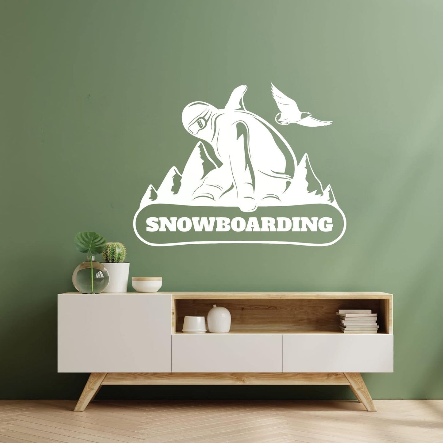 Wall Decals Paster Paper Snowboarding Mountain Extreme Sports Equipped With Transfer Film Kit