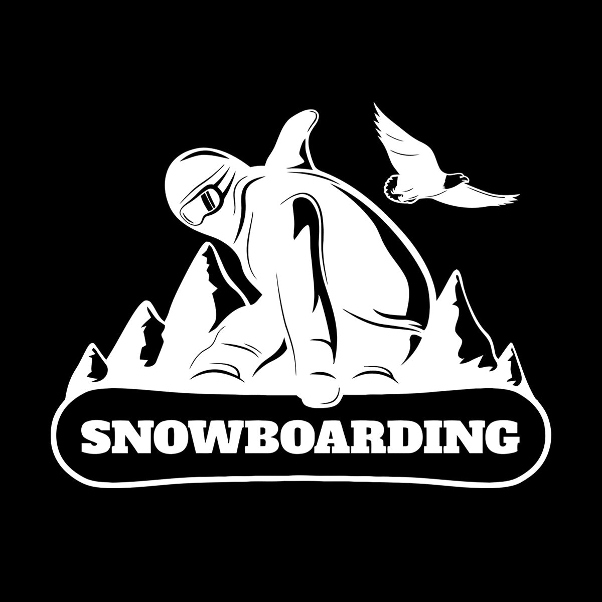 Wall Decals Paster Paper Snowboarding Mountain Extreme Sports Equipped With Transfer Film Kit