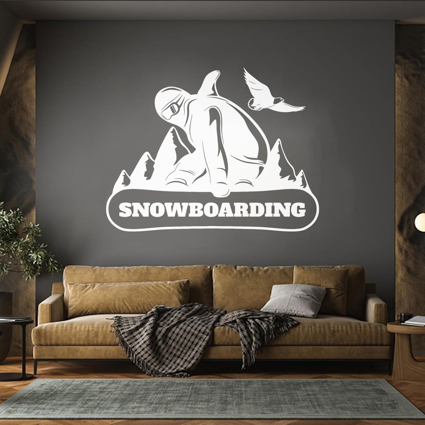 Wall Decals Paster Paper Snowboarding Mountain Extreme Sports Equipped With Transfer Film Kit