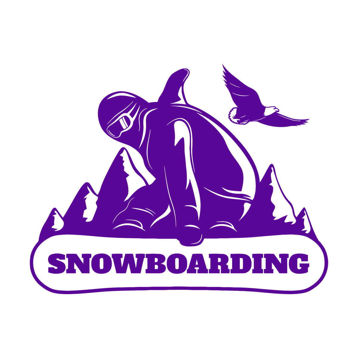 Wall Decals Paster Paper Snowboarding Mountain Extreme Sports Equipped With Transfer Film Kit
