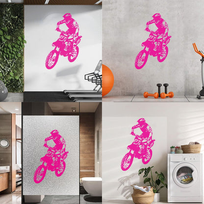Wall Decals Paster Paper Speed Extreme Motocross Motorcycle Bike Biker Self Adhesive