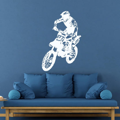 Wall Decals Paster Paper Speed Extreme Motocross Motorcycle Bike Biker Self Adhesive
