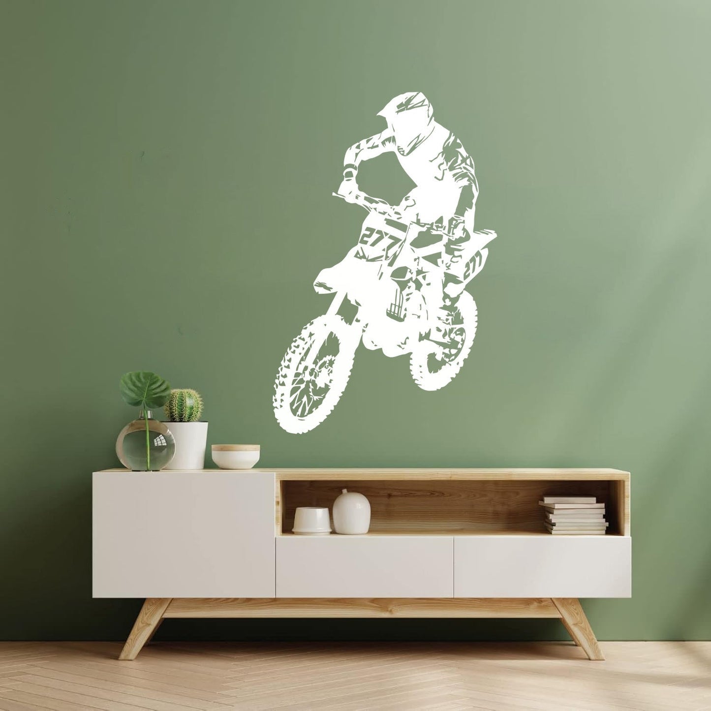 Wall Decals Paster Paper Speed Extreme Motocross Motorcycle Bike Biker Self Adhesive