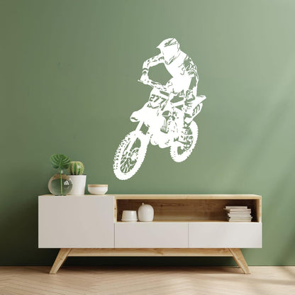 Wall Decals Paster Paper Speed Extreme Motocross Motorcycle Bike Biker Self Adhesive