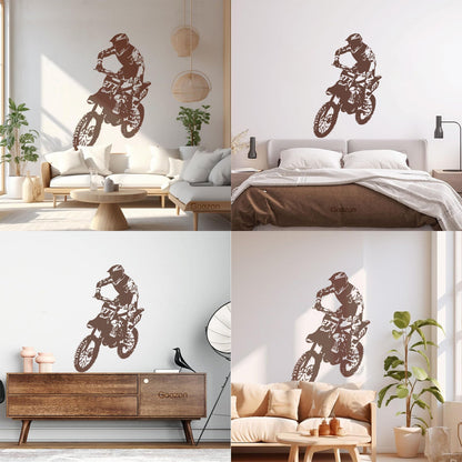 Wall Decals Paster Paper Speed Extreme Motocross Motorcycle Bike Biker Self Adhesive