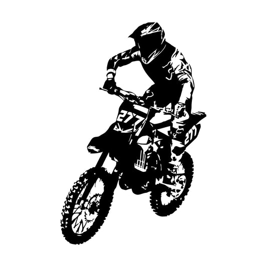 Wall Decals Paster Paper Speed Extreme Motocross Motorcycle Bike Biker Self Adhesive