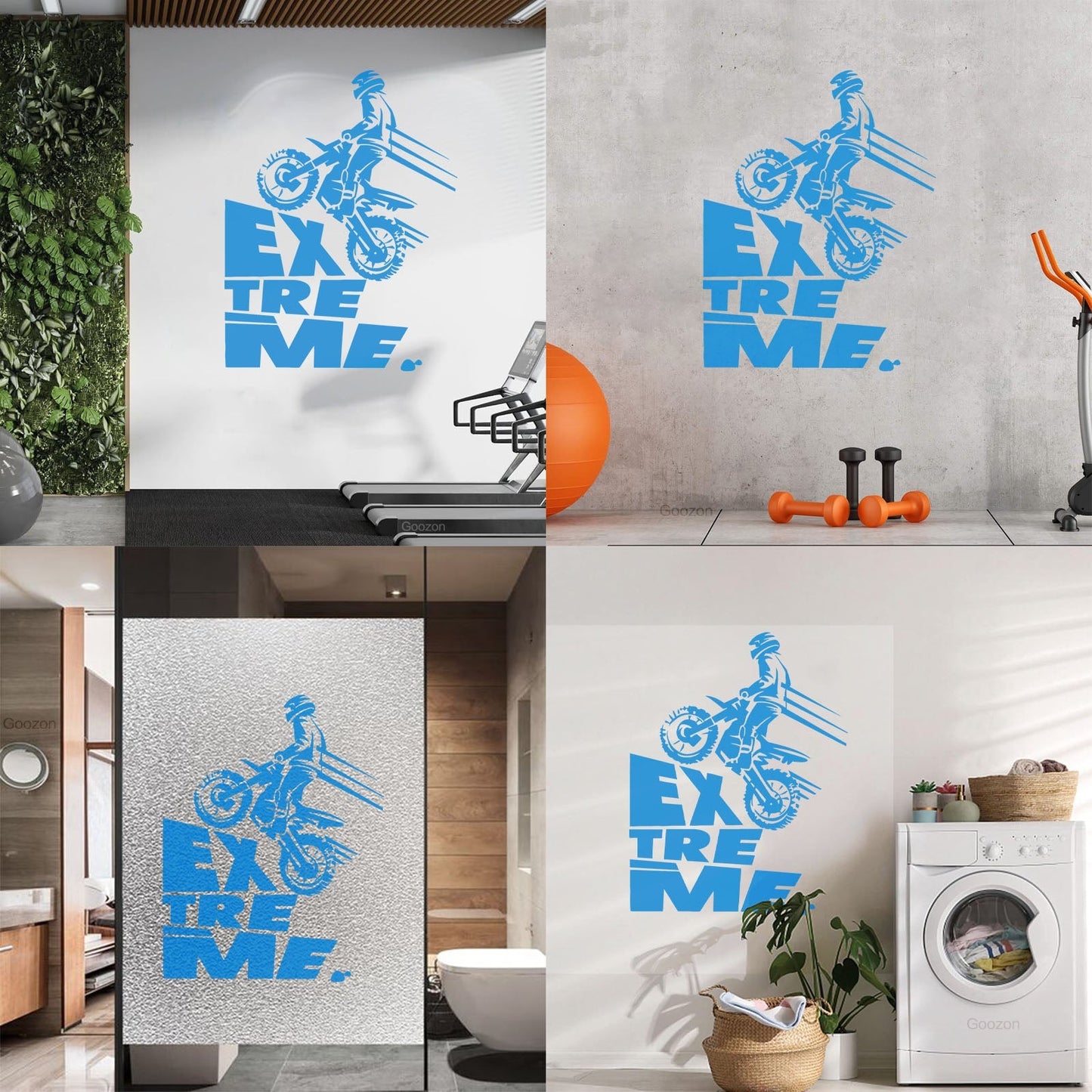 Wall Decals Speed Extreme Sport Motorcycle Biker Riding Multi Color Selection