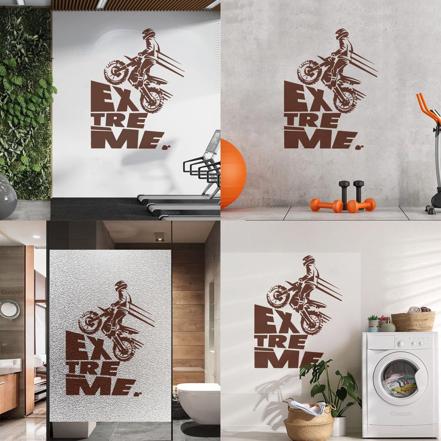 Wall Decals Speed Extreme Sport Motorcycle Biker Riding Multi Color Selection