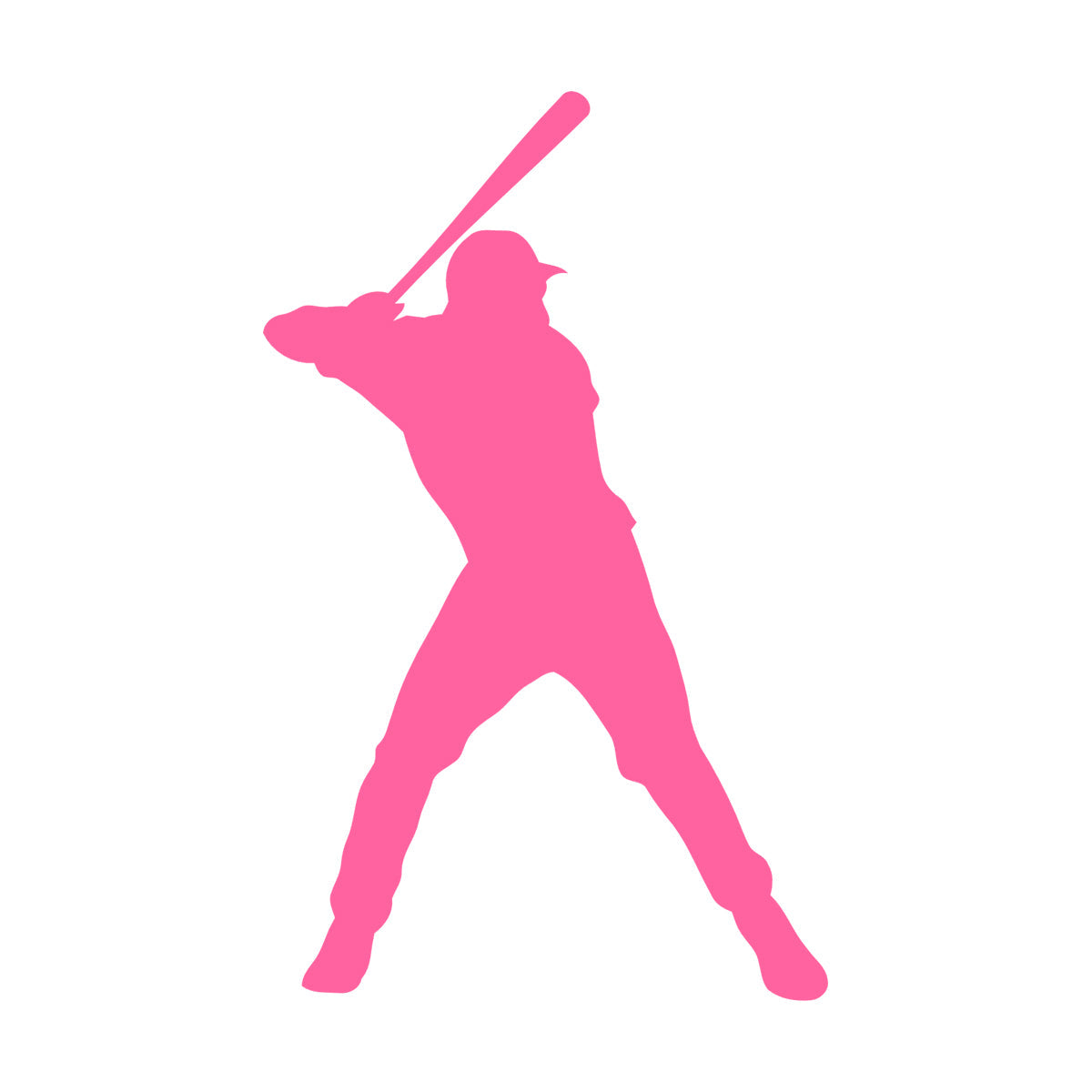 Wall Vinyl Sticker Decor Sport Baseball Man Player Home Team Waterproof