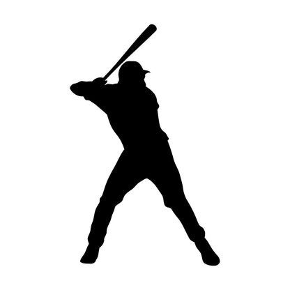 Wall Vinyl Sticker Decor Sport Baseball Man Player Home Team Waterproof