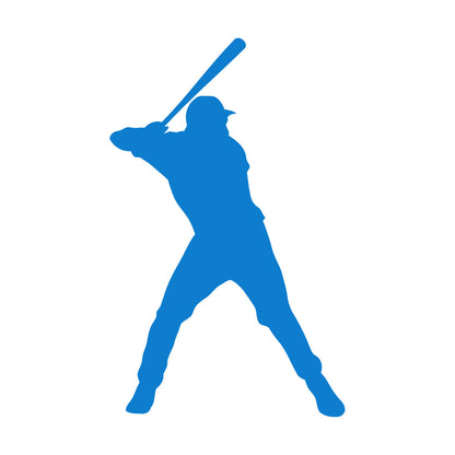 Wall Vinyl Sticker Decor Sport Baseball Man Player Home Team Waterproof