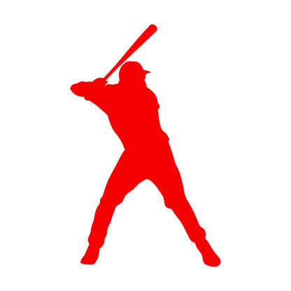 Wall Vinyl Sticker Decor Sport Baseball Man Player Home Team Waterproof