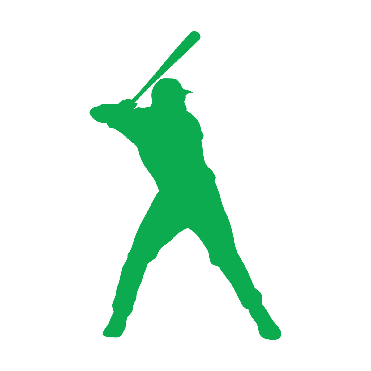 Wall Vinyl Sticker Decor Sport Baseball Man Player Home Team Waterproof