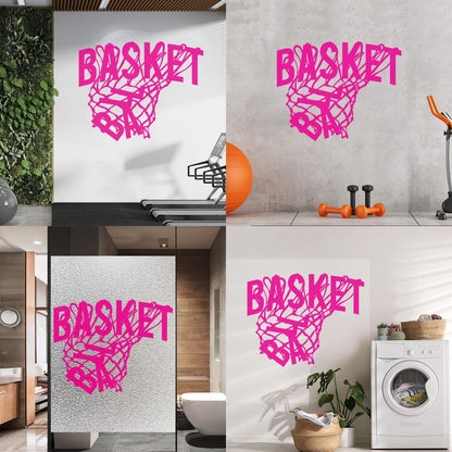 Wall Stickers Sport Basketball Game Sports Ball Hoop Fan Personalized Customization