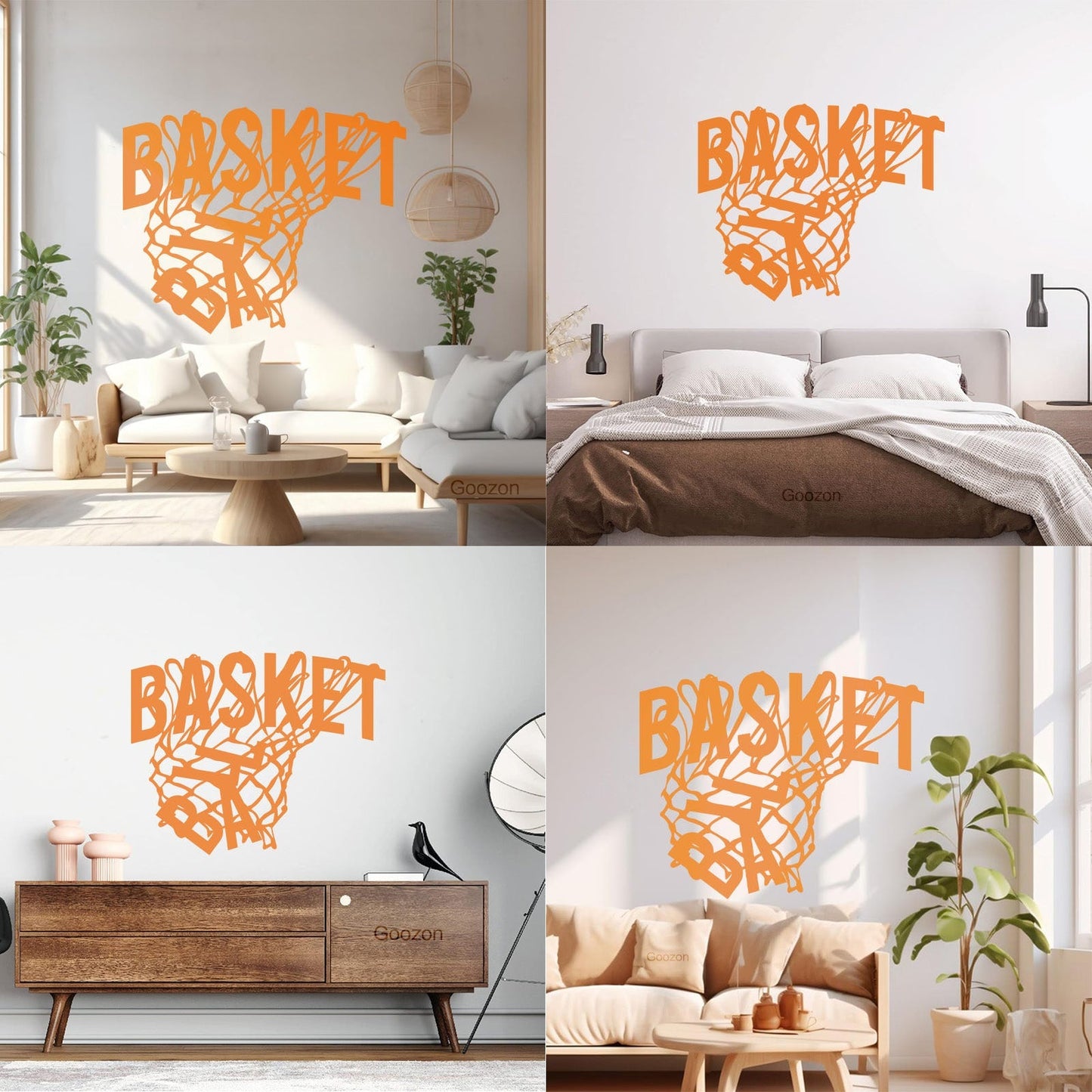 Wall Stickers Sport Basketball Game Sports Ball Hoop Fan Personalized Customization