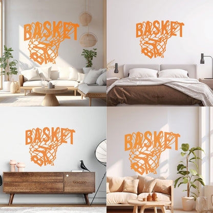 Wall Stickers Sport Basketball Game Sports Ball Hoop Fan Personalized Customization