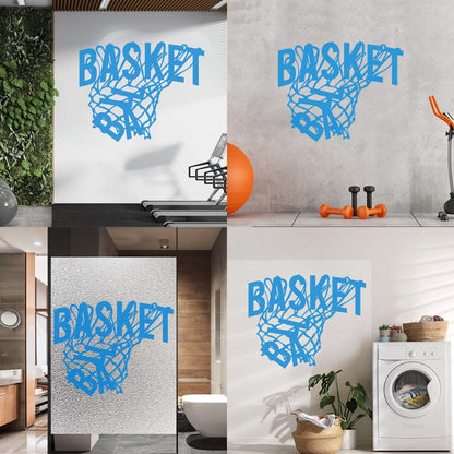 Wall Stickers Sport Basketball Game Sports Ball Hoop Fan Personalized Customization