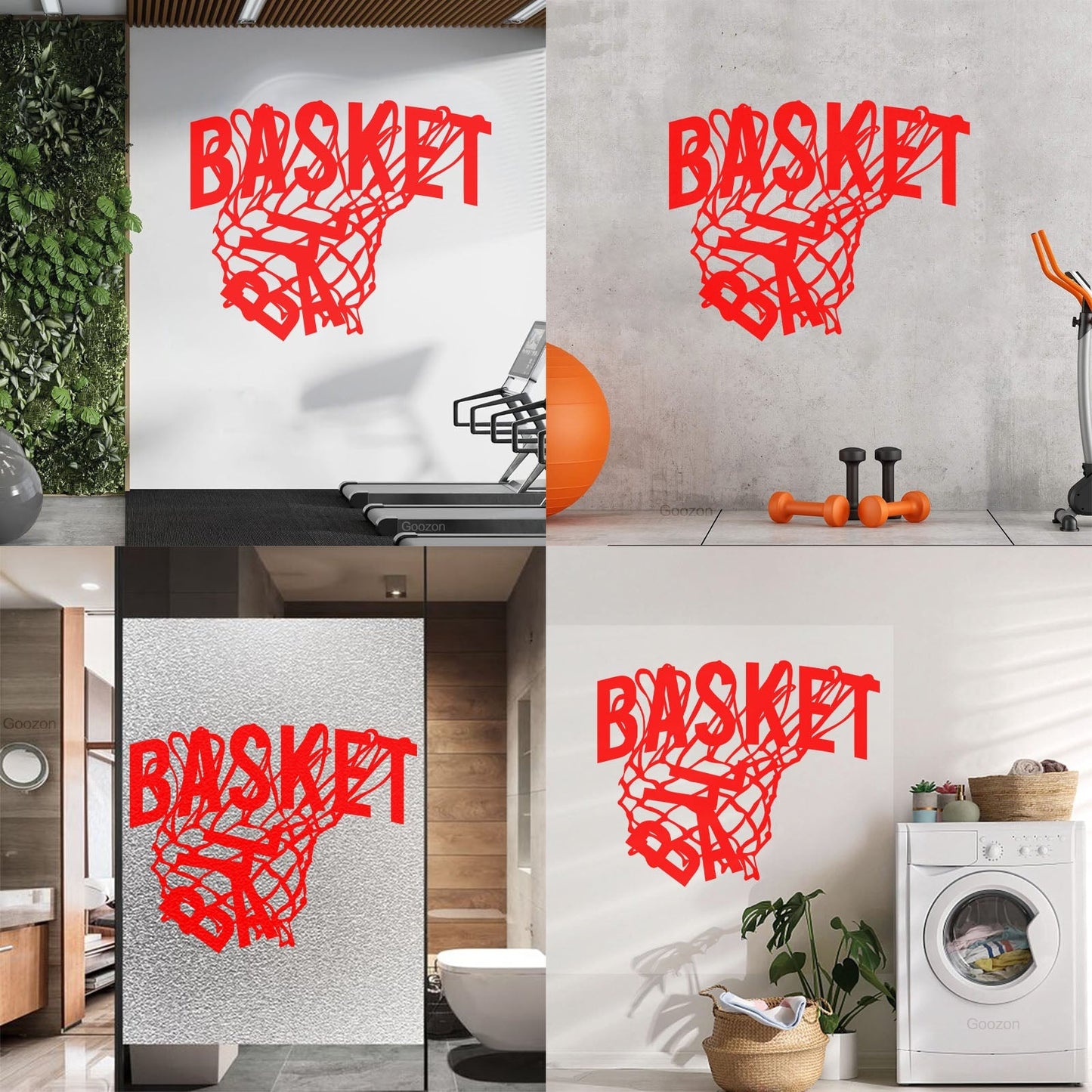 Wall Stickers Sport Basketball Game Sports Ball Hoop Fan Personalized Customization