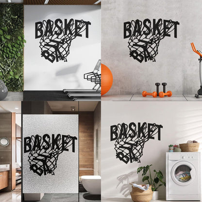 Wall Stickers Sport Basketball Game Sports Ball Hoop Fan Personalized Customization