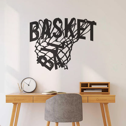 Wall Stickers Sport Basketball Game Sports Ball Hoop Fan Personalized Customization
