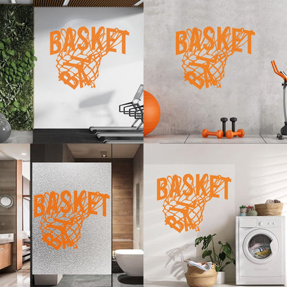 Wall Stickers Sport Basketball Game Sports Ball Hoop Fan Personalized Customization