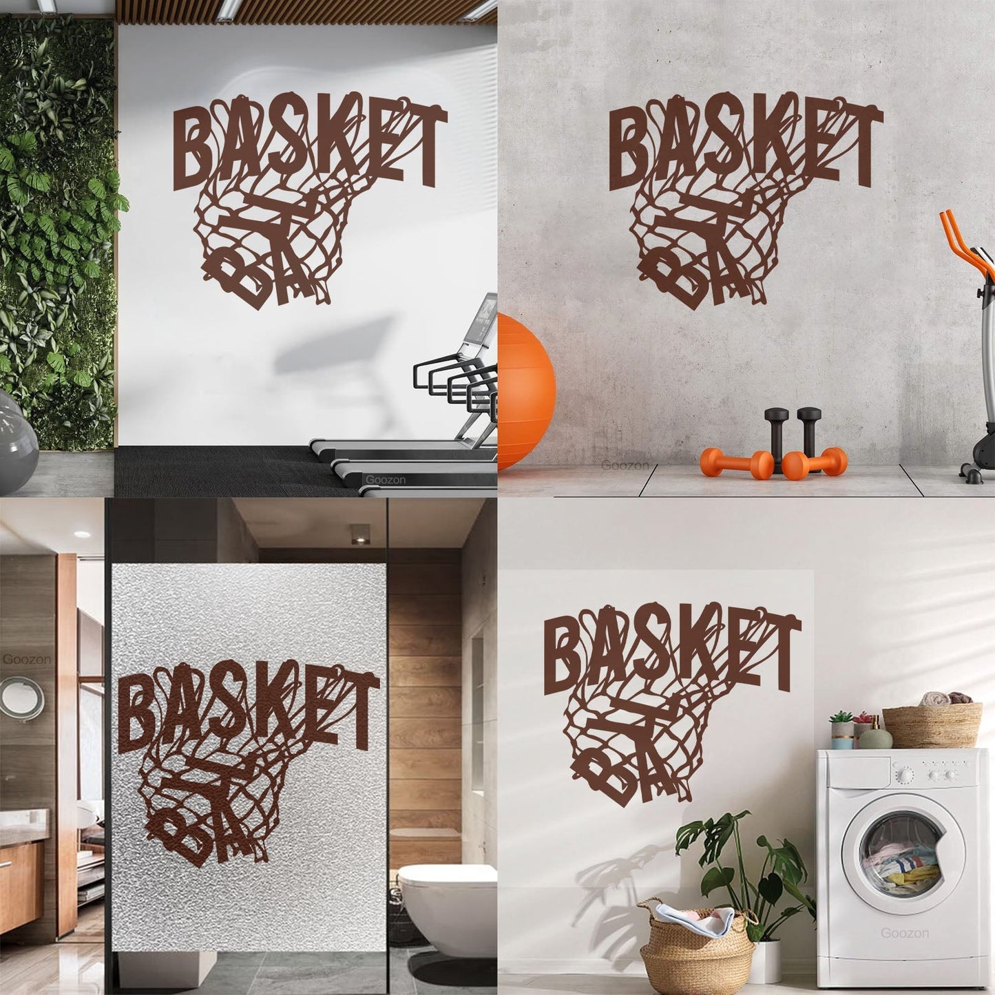 Wall Stickers Sport Basketball Game Sports Ball Hoop Fan Personalized Customization