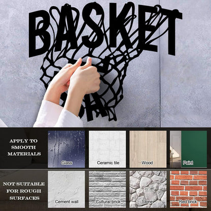 Wall Stickers Sport Basketball Game Sports Ball Hoop Fan Personalized Customization