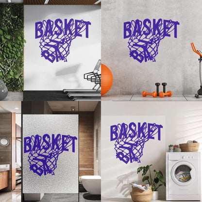 Wall Stickers Sport Basketball Game Sports Ball Hoop Fan Personalized Customization