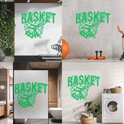 Wall Stickers Sport Basketball Game Sports Ball Hoop Fan Personalized Customization
