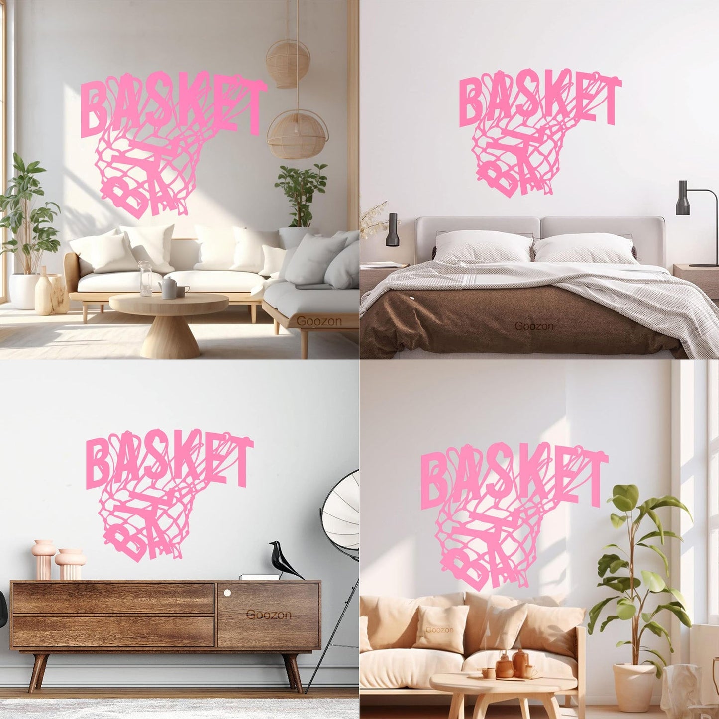 Wall Stickers Sport Basketball Game Sports Ball Hoop Fan Personalized Customization